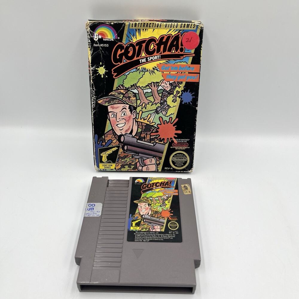 Gotcha! The Sport! (Nintendo NES, 1987) With Box - TESTED